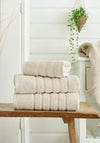 The Lyndon Company Rainham Cotton Towel, Beige