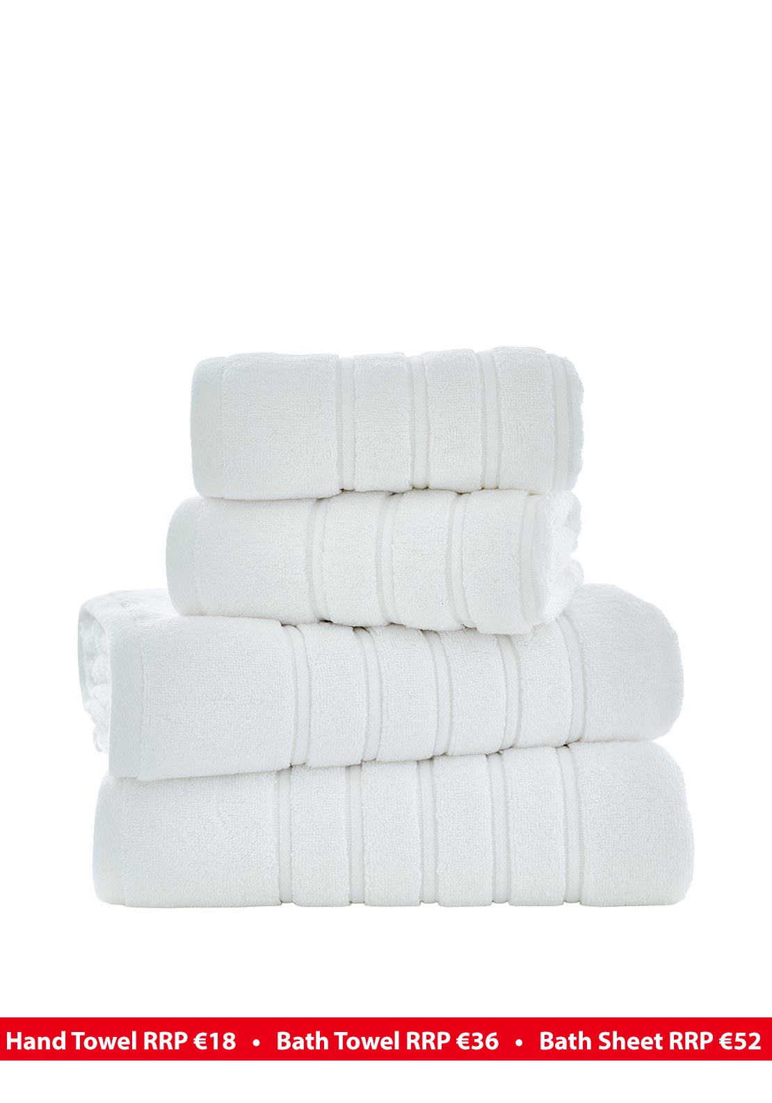The Lyndon Company Rainham Cotton Towel, White