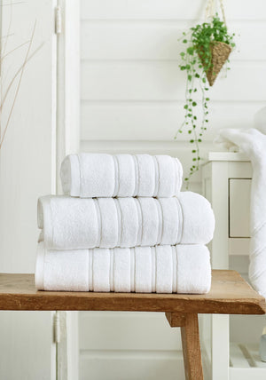 The Lyndon Company Rainham Cotton Towel, White