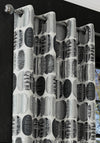 EA Design Latitude Interlined 90x90” Eyelet Curtains, Onyx
