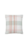 Laura Ashley Colton Check Feather Cushion 50x50cm, Sage