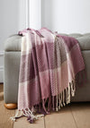Laura Ashley Dylan Cotton Throw, Grape