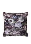 Laura Ashley Honnington Peonies Cushion 50x50cm, Blackberry Purple