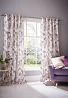 Laura Ashley Wisteria Garden Fully Lined Ready Curtains, Pale Iris