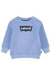 Levi’s Baby Boy Batwing Crewneck Sweatshirt, Vista Blue