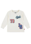 Levi’s Baby Boy Print Long Sleeve Top, White
