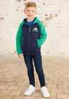 Little Lighthouse Jackson Tractor Full Zip Hoodie, Green