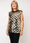 Lola Casademunt Sequin long Vest, Gold
