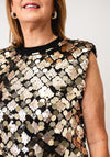 Lola Casademunt Sequin long Vest, Gold