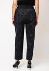 Lola Casademunt Pinstripe Paisley Print Tapered Trousers, Grey