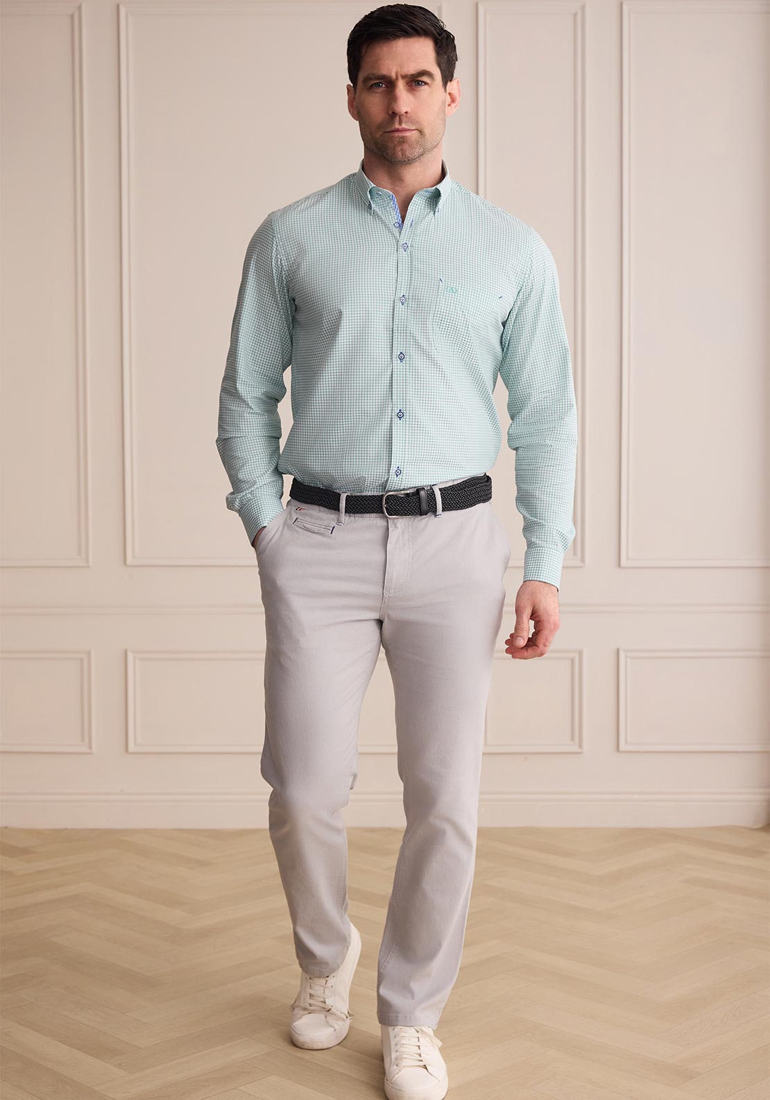 Andre Lucas Modern Fit Chinos, Stone