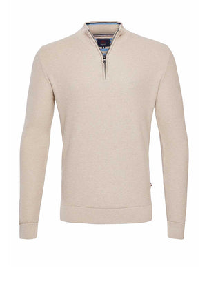 Andre Lyon Quarter Zip Sweater, Ecru