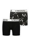 Vingino X Messi Boys 2 Pack Boxer, Black
