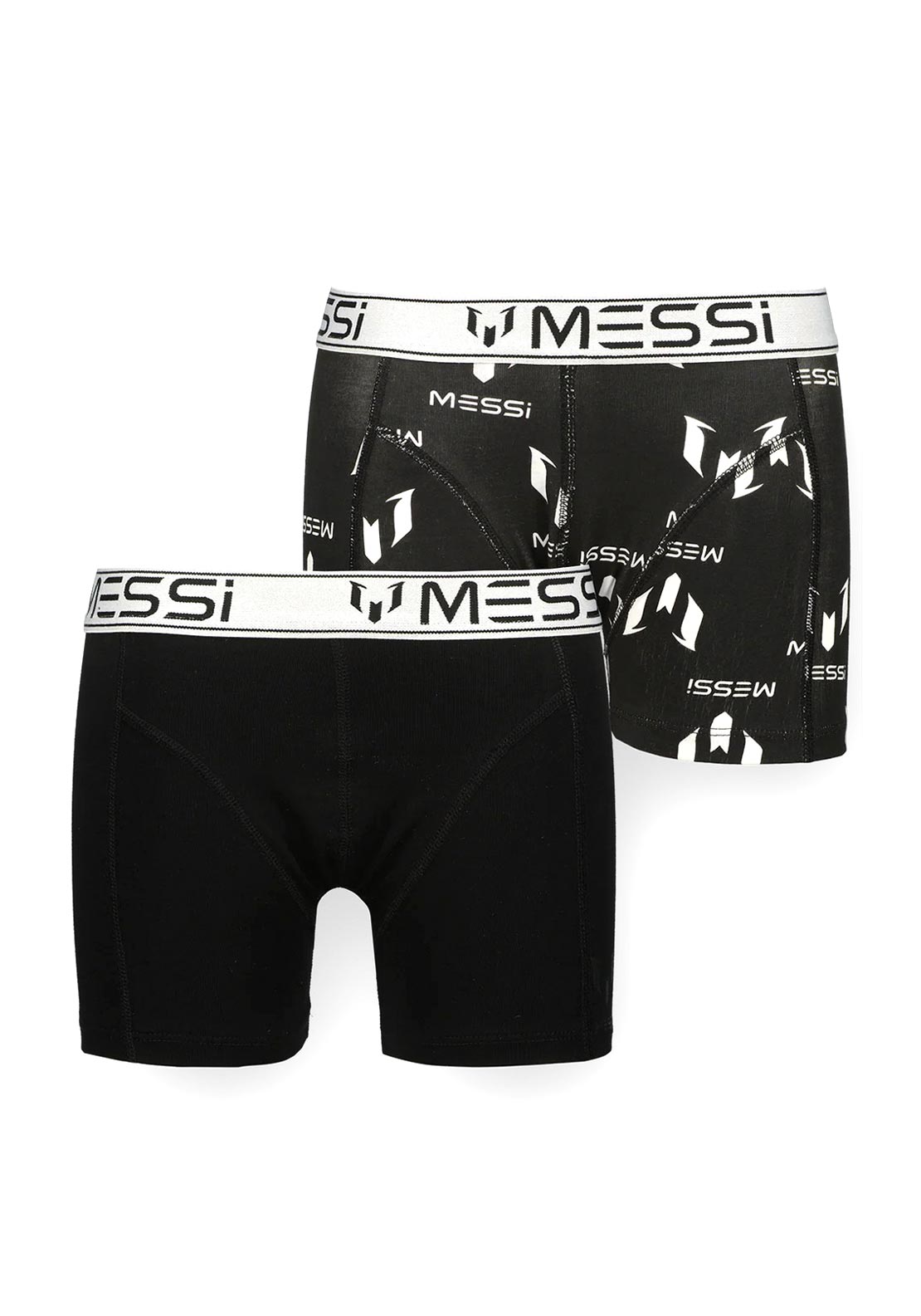 Vingino X Messi Boys 2 Pack Boxer, Black - McElhinneys