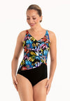 Anita Teresina Floral Mastectomy Swimsuit, Black Multi