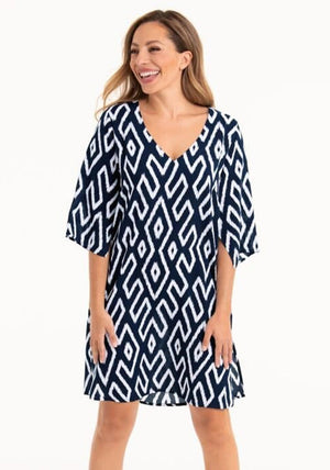 Anita Garda Beach Cover Up, Navy