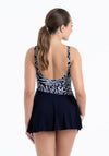 Anita Kista Mastectomy Print Swimming Dress, Navy