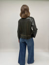Malissa J One Size Faux Leather Jacket, Green