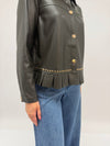 Malissa J One Size Faux Leather Jacket, Green