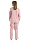 Marlon Floral Long Sleeve Fleece Pyjama Set, Pink