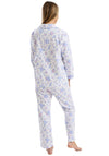 Marlon Floral Brushed Cotton Pyjama Set, Blue