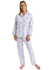 Marlon Floral Brushed Cotton Pyjama Set, Blue