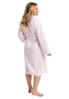 Marlon Amelia Floral Long Sleeve Robe, Pink