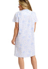 Marlon Amelia Floral Short Sleeve Nightdress, Blue