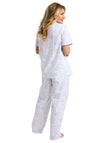 Marlon Amelia Floral Short Sleeve Pyjama Set, Blue