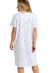 Marlon Spring Garden Floral Short Sleeve Nightdress, Blue