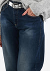 MAC Danni Barrel Fit Jeans, Dark Blue