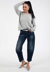 MAC Danni Barrel Fit Jeans, Dark Blue