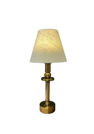 RECHARGEABLE LED TABLE LAMP GOLD METAL