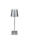 RECHARGEABLE LED TABLE LAMP SILVER