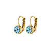 Dyrberg/Kern Madu Earrings, Aqua Blue & Gold