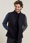 Magee 1866 Cavan Tweed Salt & Pepper Fleck Gilet, Navy