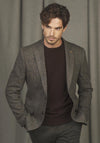 Magee 1866 Clady Donegal Tweed Herringbone Blazer, Grey