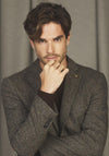 Magee 1866 Clady Donegal Tweed Herringbone Blazer, Grey