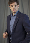 Magee 1866 Liffey Tweed Herringbone Blazer, Dark Blue