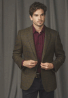 Magee 1866 Liffey Tweed Check Blazer, Moss Green