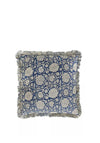Malini Floral Trelis Cushion 45x45cm, Indigo
