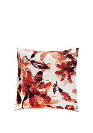Malini Kelly Floral Cushion 45x45cm, Rust