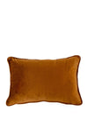 Malini Luxe Velvet Piped Cushion 30x45cm, Tan
