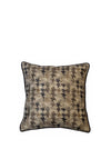 Malini Stefan Dog Tooth Pattern Cushion 45x45cm, Beige