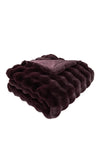 SOFT BUBBLE THROW FAUX RABBIT AUB 150 X 200