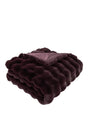 SOFT BUBBLE THROW FAUX RABBIT AUB 150 X 200