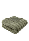 SOFT BUBBLE THROW FAUX RABBIT SAGE 150 X 200