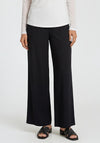 Malissa J One Size Wide Leg Pleated Trousers, Black