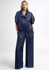 MALISSA J TEXTURED SATEEN TROUSER