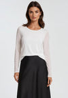 Mallisa J Mesh Sleeved Basic Top, White